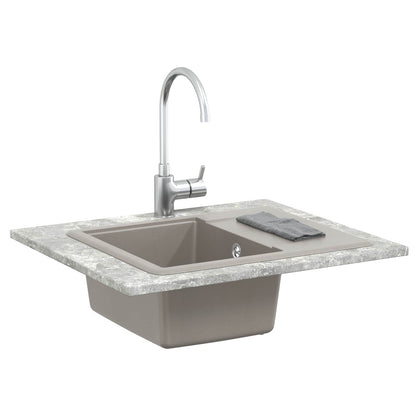 Sink Grey 560 x 460 mm 80% Quartz and 20% Resin