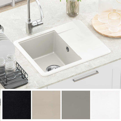 Sink White 560 x 460 mm 80% Quartz and 20% Resin