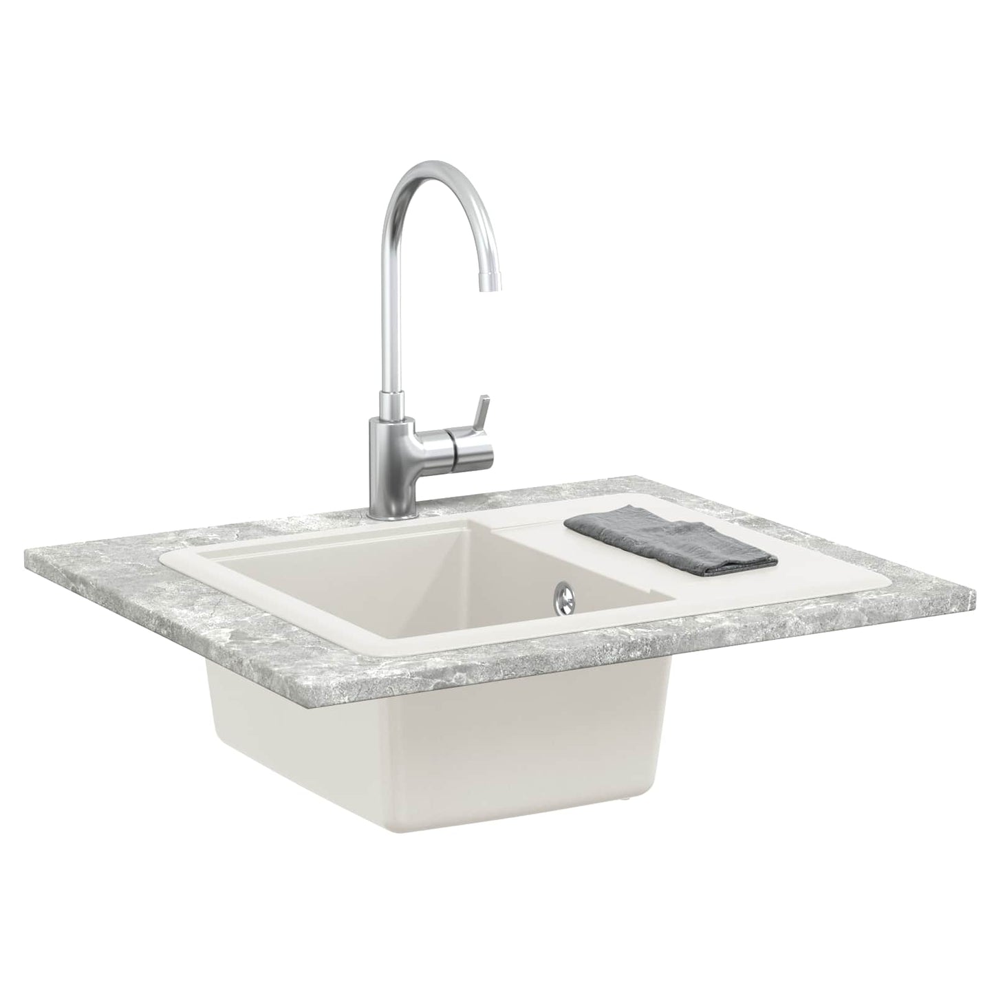 Sink White 560 x 460 mm 80% Quartz and 20% Resin