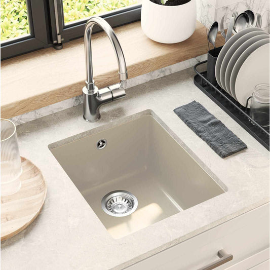 Sink 80% Quartz and 20% Resin 370 x 460 mm Beige