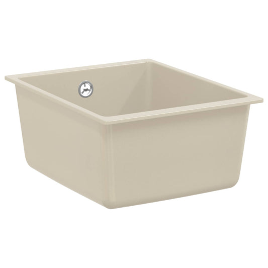 Sink 80% Quartz and 20% Resin 370 x 460 mm Beige