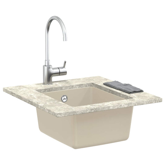 Sink Beige 370 x 460 mm 80% Quartz and 20% Resin