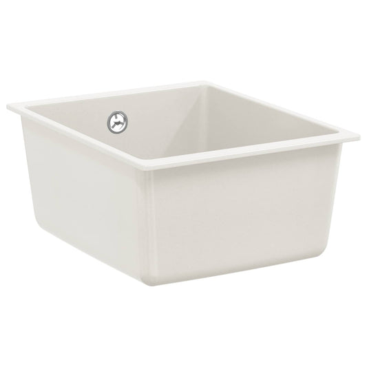 Sink 80% Quartz and 20% Resin 370 x 460 mm White