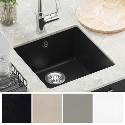Sink Black 430 x 460 mm 80% Quartz and 20% Resin