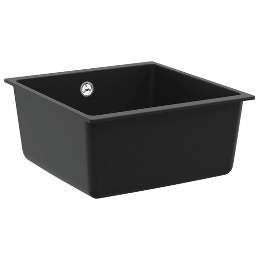 Sink 80% Quartz and 20% Resin 430 x 460 mm Black