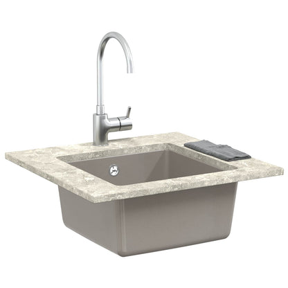 Sink Grey 430 x 460 mm 80% Quartz and 20% Resin