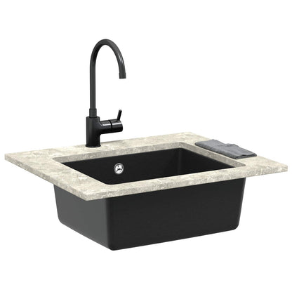 Sink Black 530 x 460 mm 80% Quartz and 20% Resin