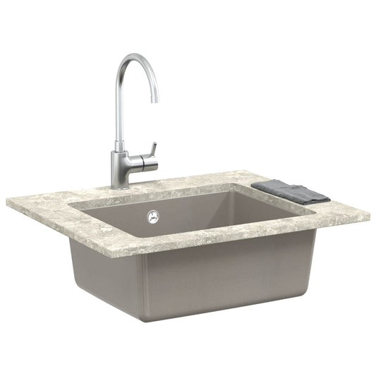 Sink Grey 530 x 460 mm 80% Quartz and 20% Resin
