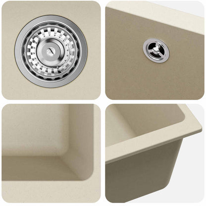 Sink Beige 530 x 460 mm 80% Quartz and 20% Resin