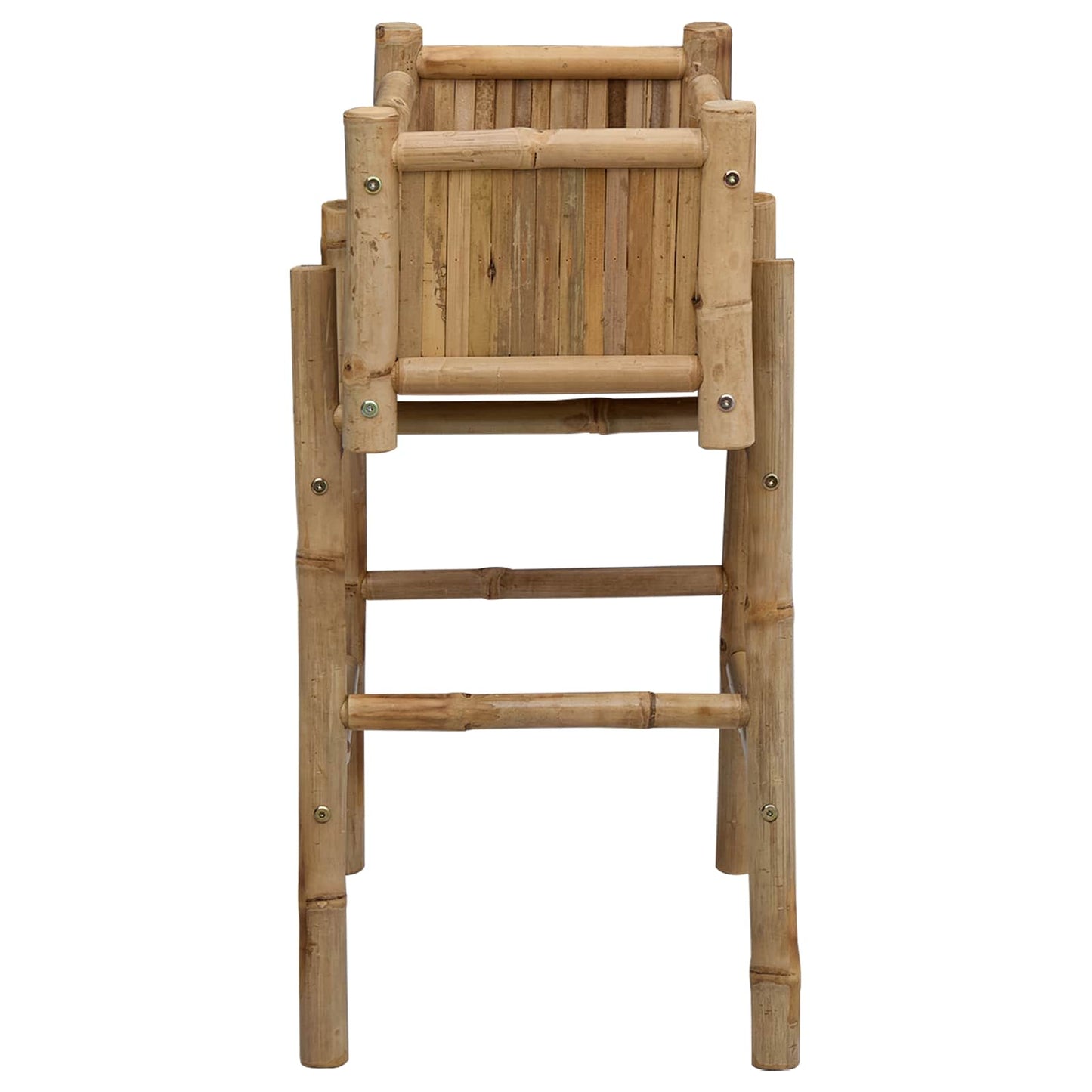 Garden Planter with Holder Natural 50 x 38 x 74 cm Bamboo