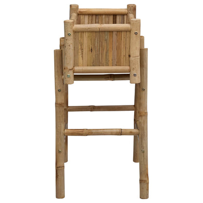 Garden Planter with Holder Natural 50 x 38 x 74 cm Bamboo