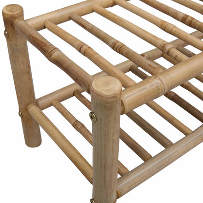 Shoe Rack with Shelf Natural 68 x 28 x 30 cm Bamboo
