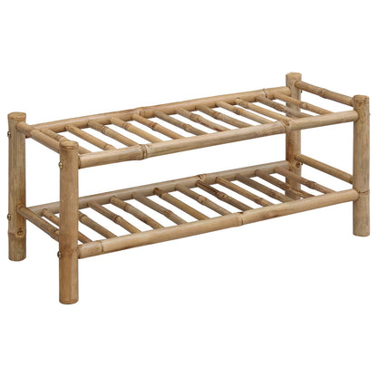 Shoe Rack with Shelf Natural 68 x 28 x 30 cm Bamboo