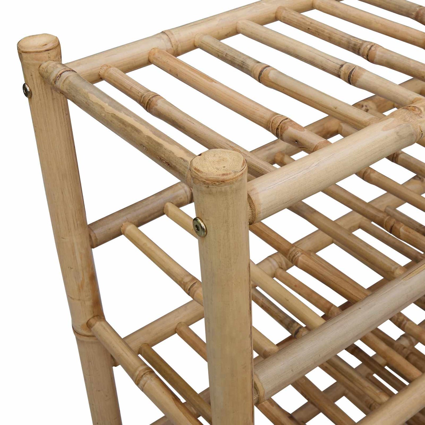 Shoe Rack with Shelf Natural 68 x 28 x 63 cm Bamboo
