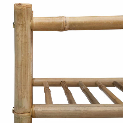 Shoe Rack with Shelf Natural 68 x 28 x 63 cm Bamboo