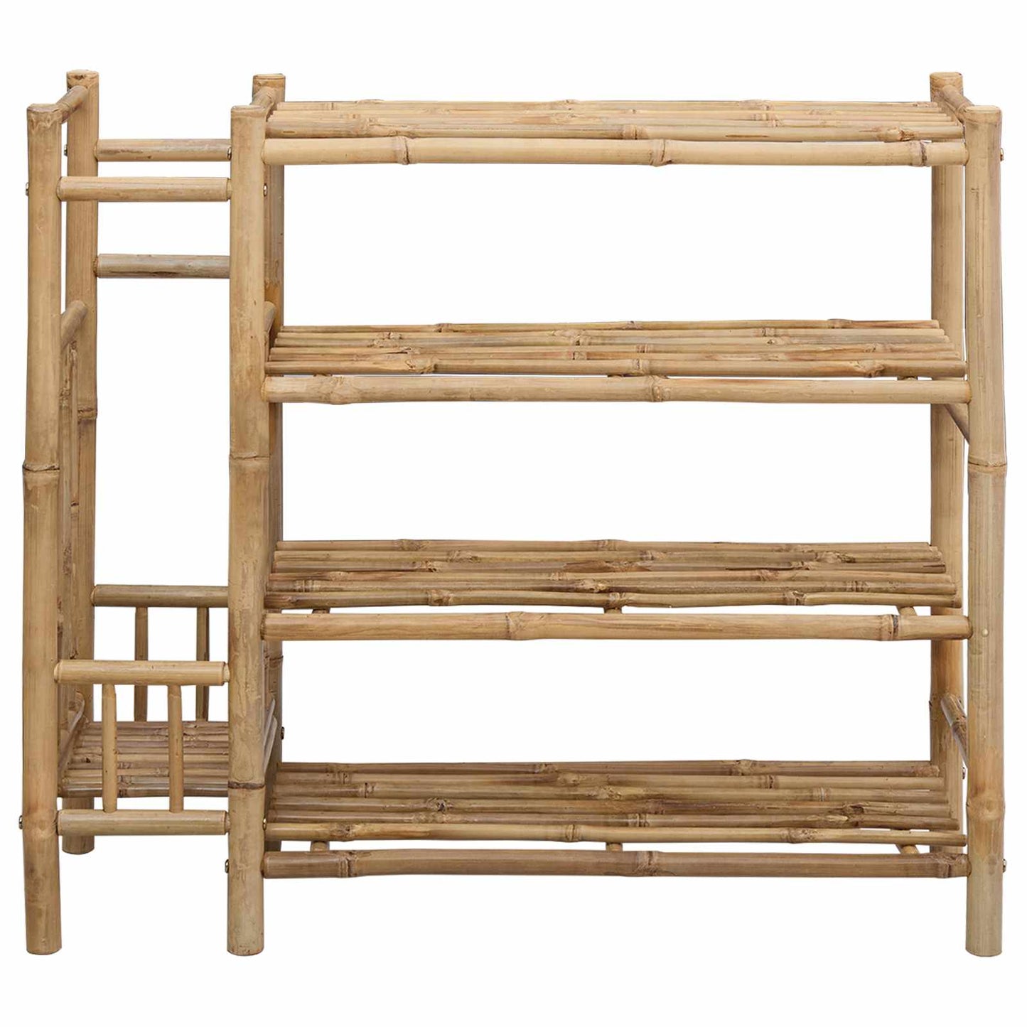 Shoe Rack with Shelf Natural 88 x 27 x 80 cm Bamboo