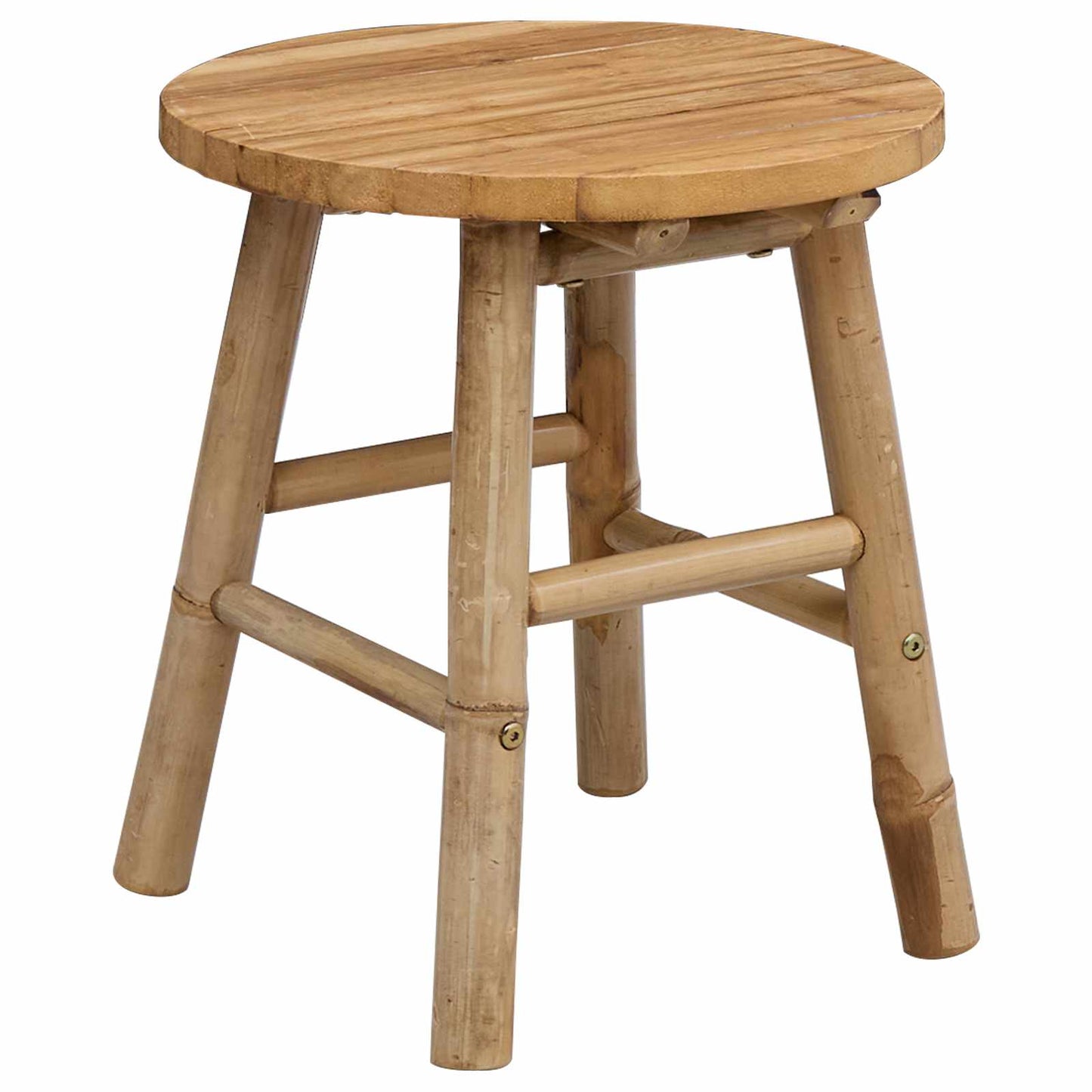 Garden Stool Natural Ø 38 x 42 cm Bamboo