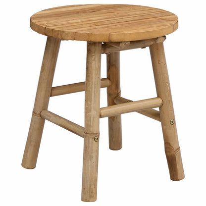 Garden Stool Natural Ø 38 x 42 cm Bamboo