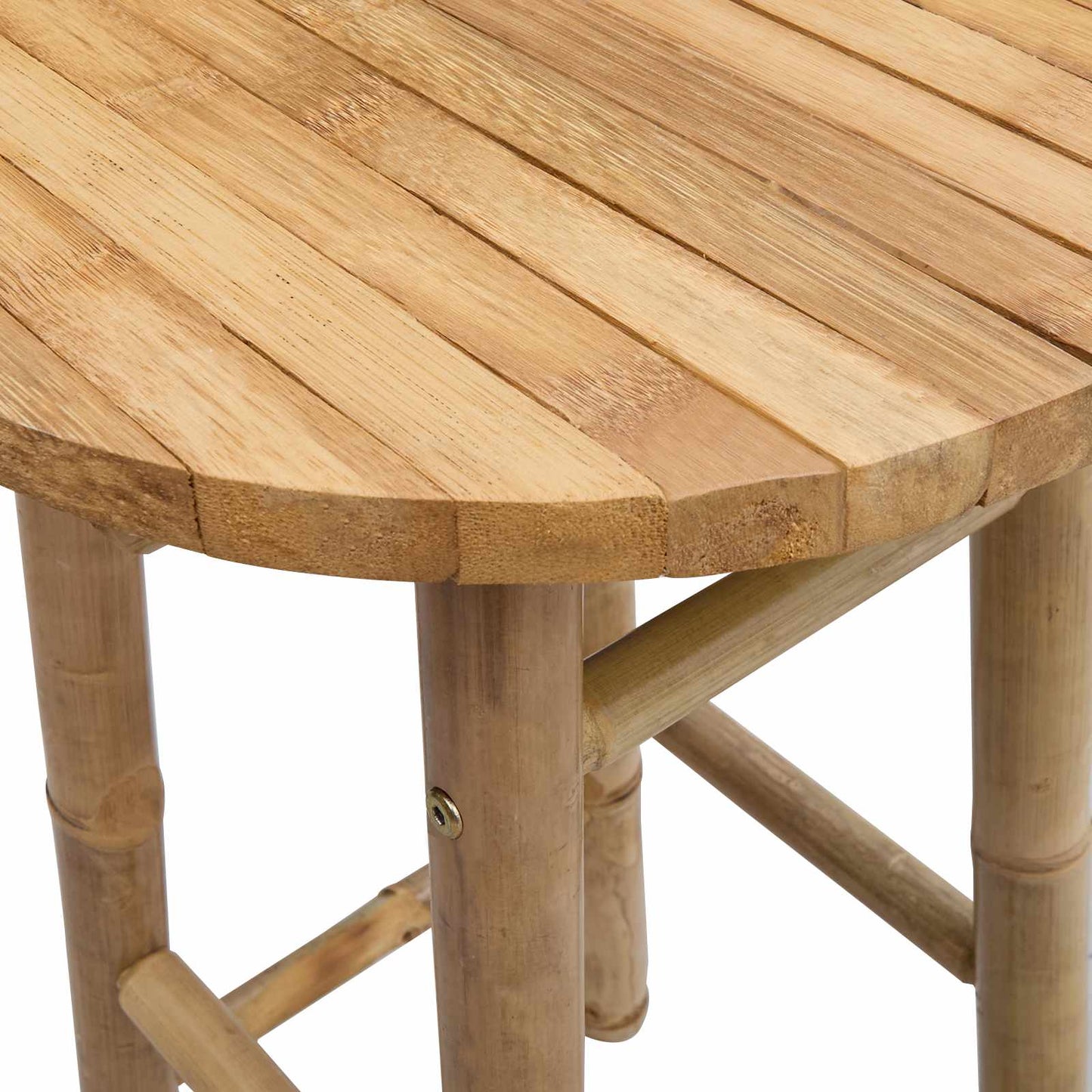 Garden Stool Natural Ø 38 x 68 cm Bamboo