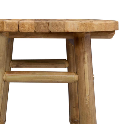 Garden Stool Natural Ø 38 x 68 cm Bamboo