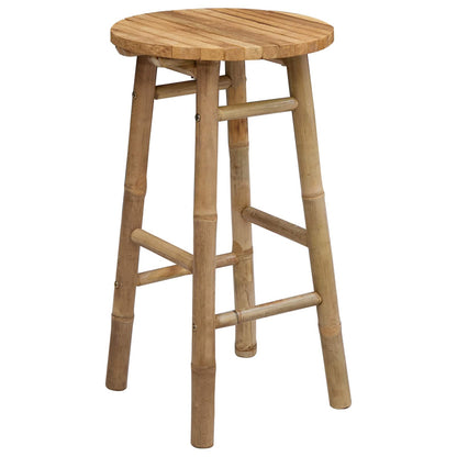 Garden Stool Natural Ø 38 x 68 cm Bamboo