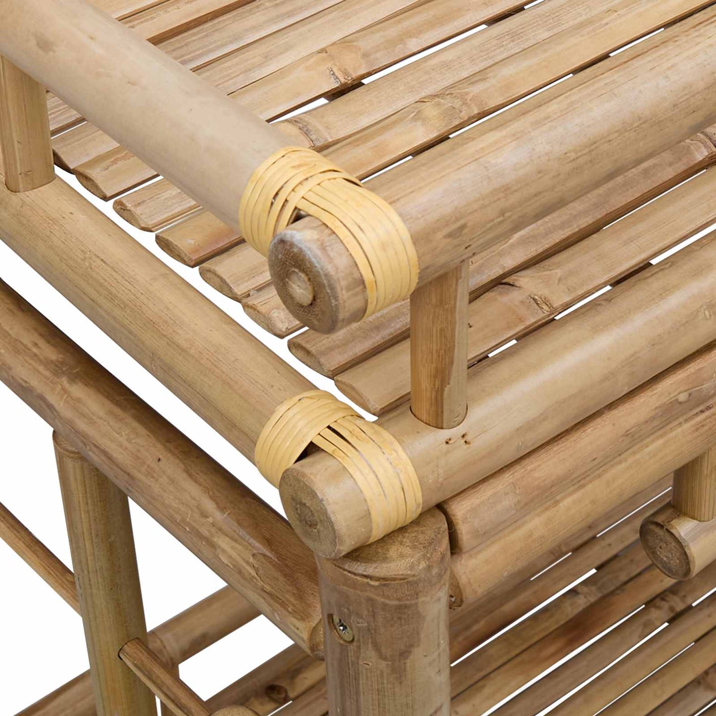 Wine Trolley with Wheels Natural 85 x 50 x 93 cm Bamboo