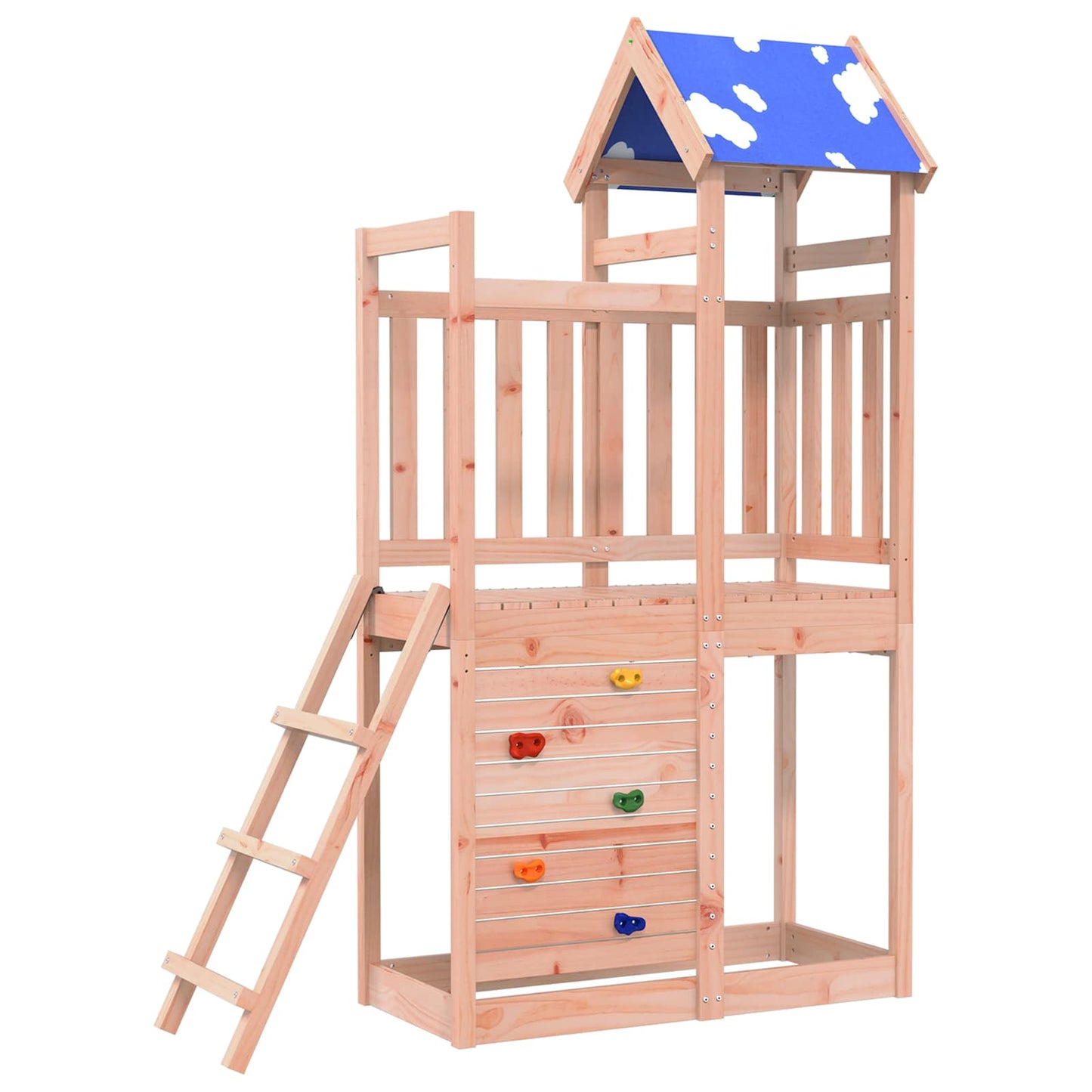 Play Tower Brown 110.5 x 52.5 x 215cm Solid Douglas Wood