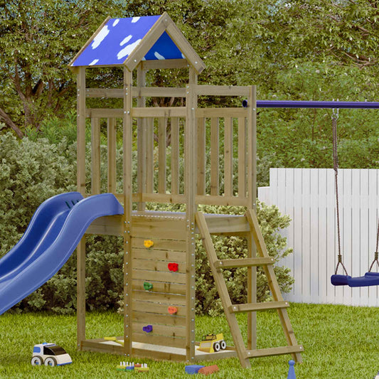 Play Tower Brown 110.5 x 52.5 x 215cm Solid Impregnated Wood