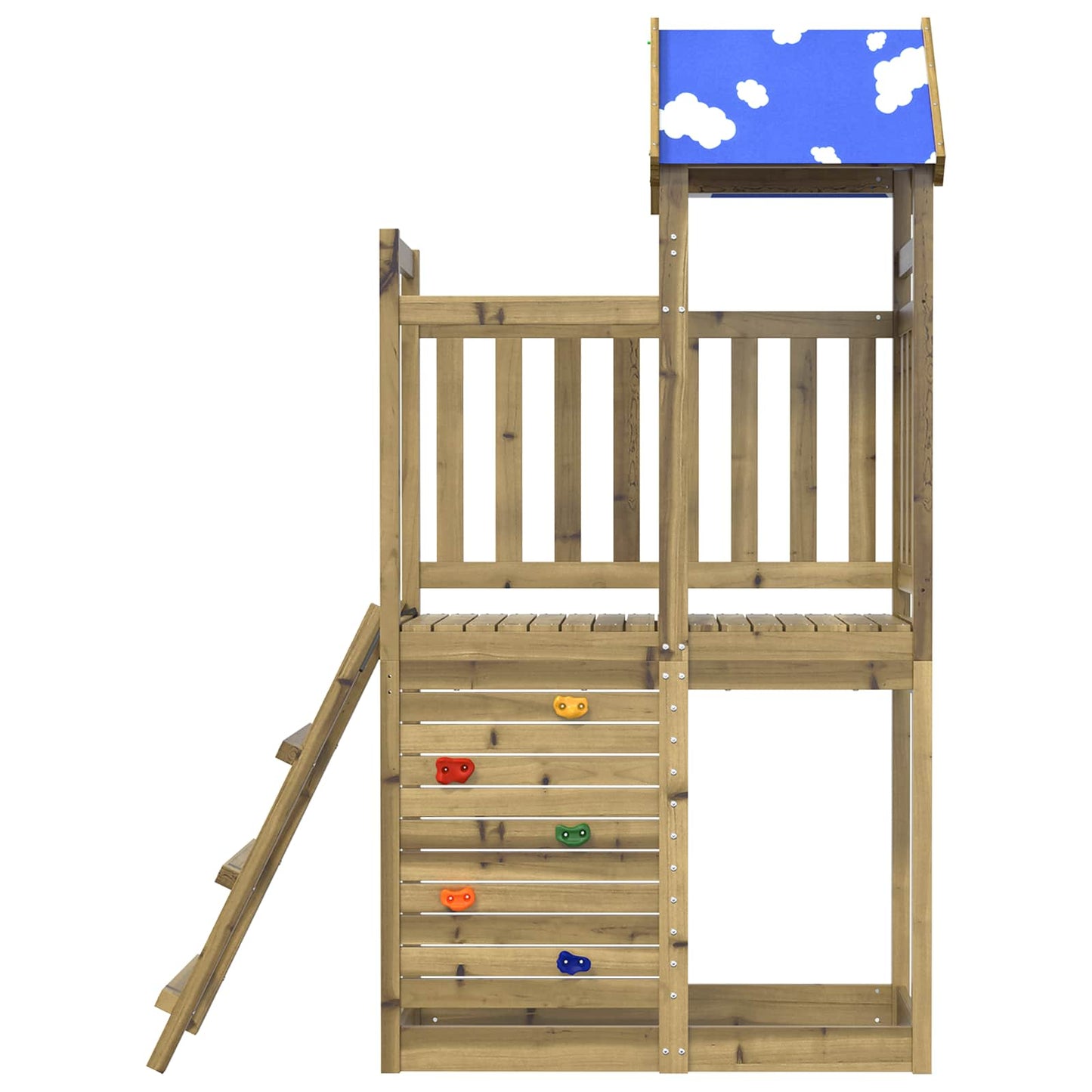 Play Tower Brown 110.5 x 52.5 x 215cm Solid Impregnated Wood