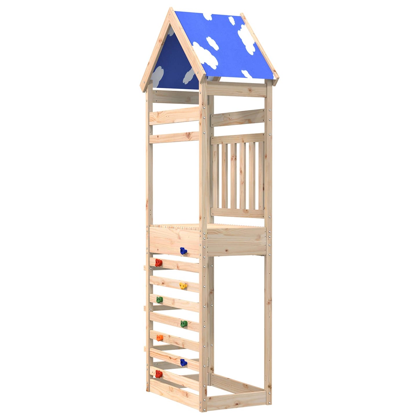 Play Tower Brown 52.5 x 85 x 265 cm Solid Pine Wood