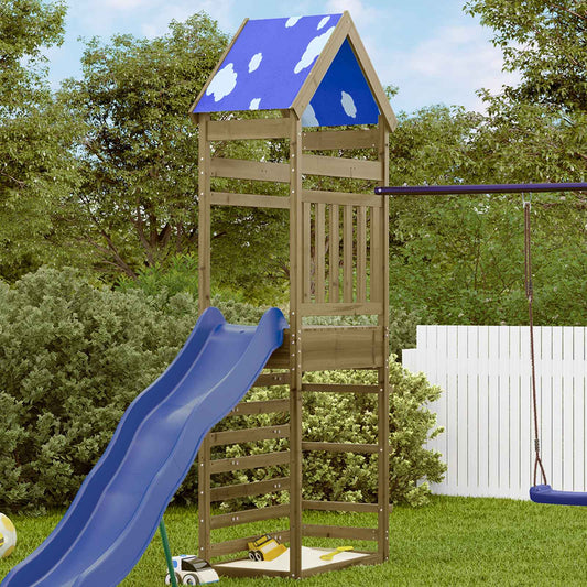 Play Tower Brown 52.5 x 85 x 265 cm Solid Impregnated Wood