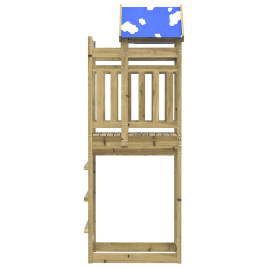 Play Tower Brown 52.5 x 85 x 239 cm Solid Impregnated Wood