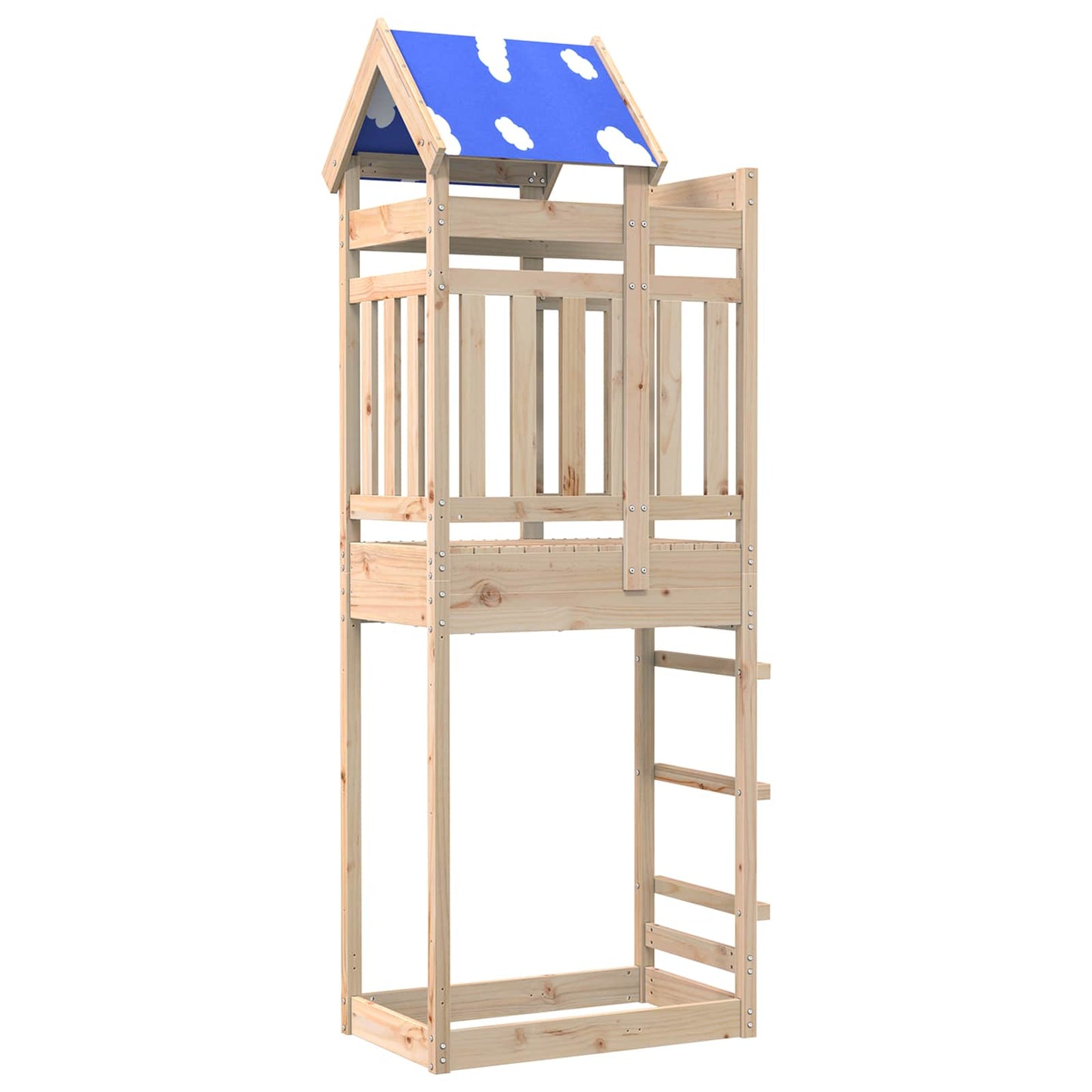 Play Tower Brown 85 x 52.5 x 239 cm Solid Pine Wood