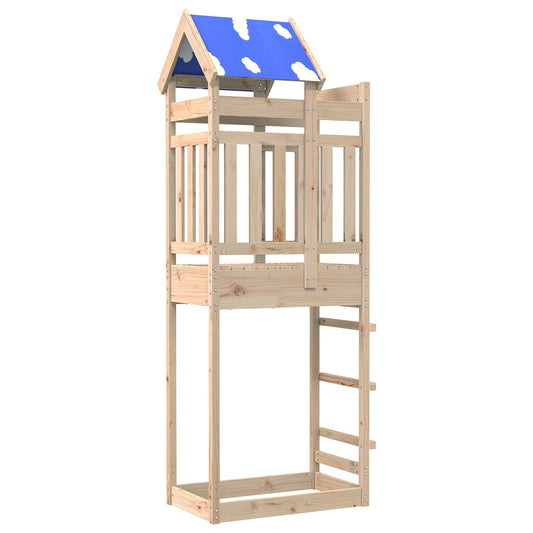 Play Tower Brown 85 x 52.5 x 239 cm Solid Pine Wood