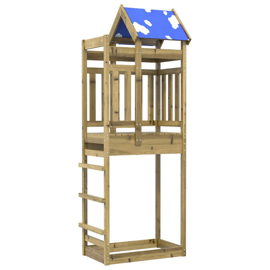 Play Tower Brown 85 x 52.5 x 239 cm Solid Impregnated Wood