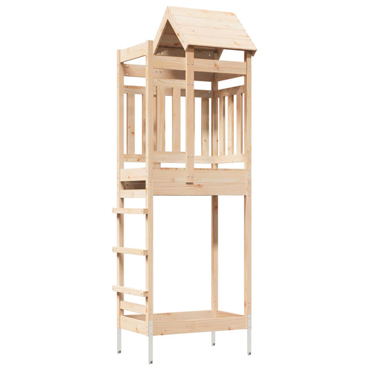Play Tower Brown Solid Pine Wood