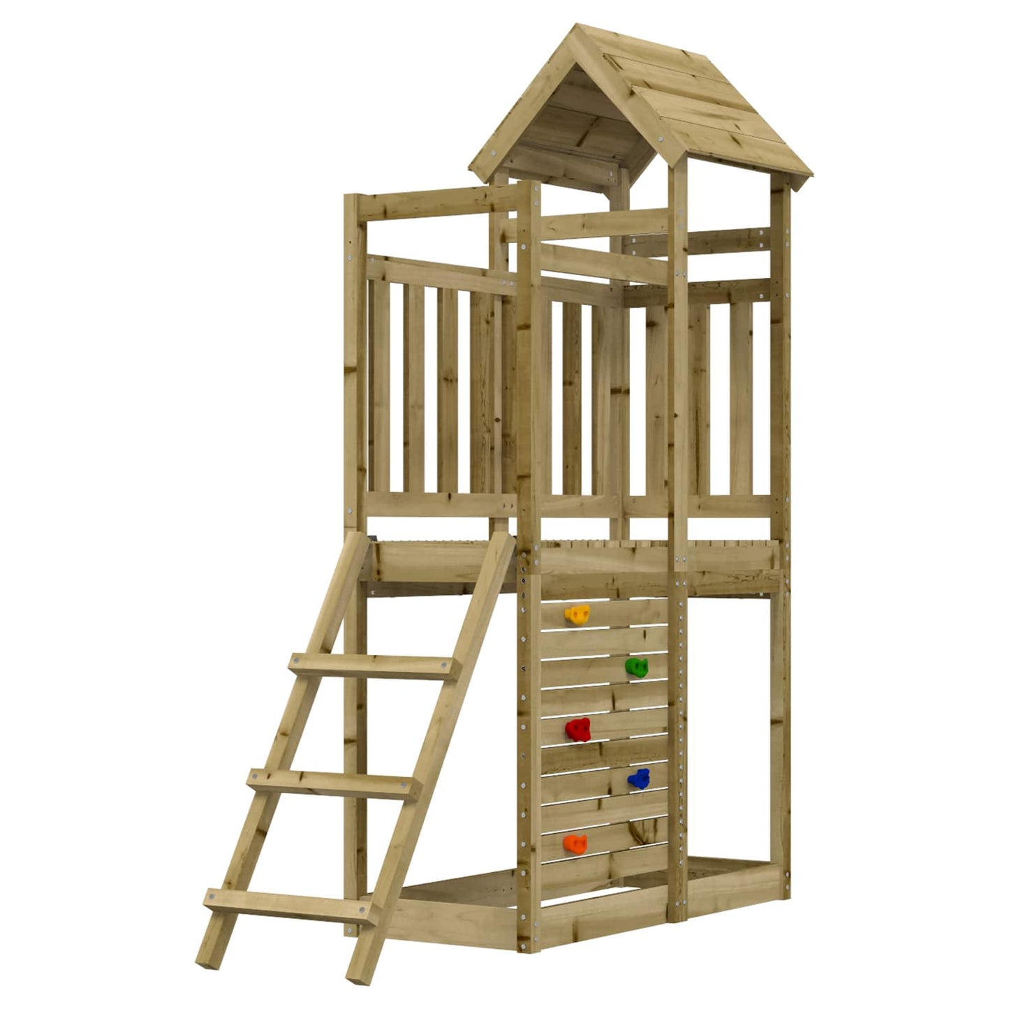 Play Tower Brown 110.5 x 52.5 x 214 cm Solid Impregnated Wood