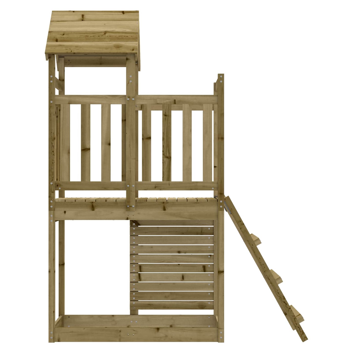 Play Tower Brown 110.5 x 52.5 x 214 cm Solid Impregnated Wood
