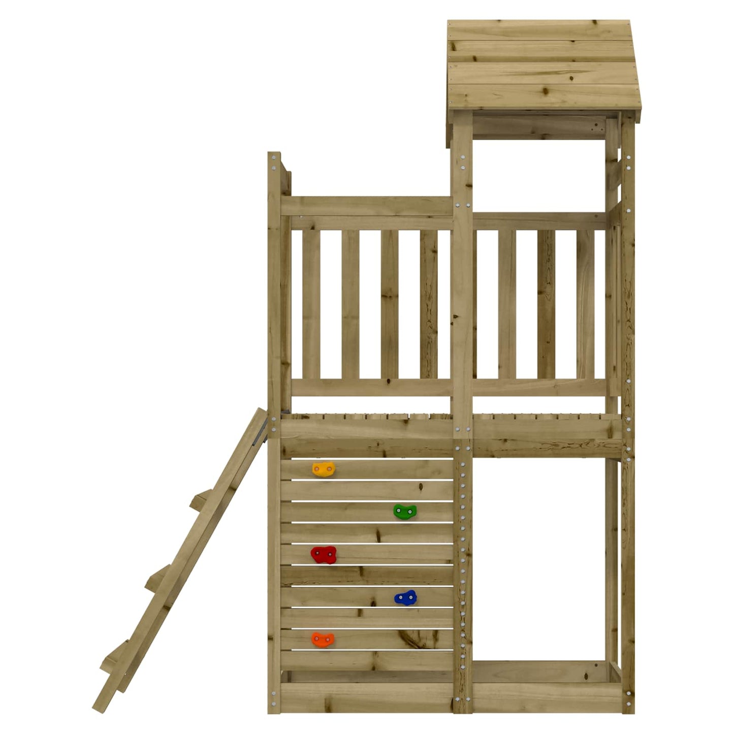 Play Tower Brown 110.5 x 52.5 x 214 cm Solid Impregnated Wood