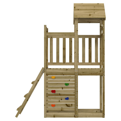 Play Tower Brown 110.5 x 52.5 x 214 cm Solid Impregnated Wood