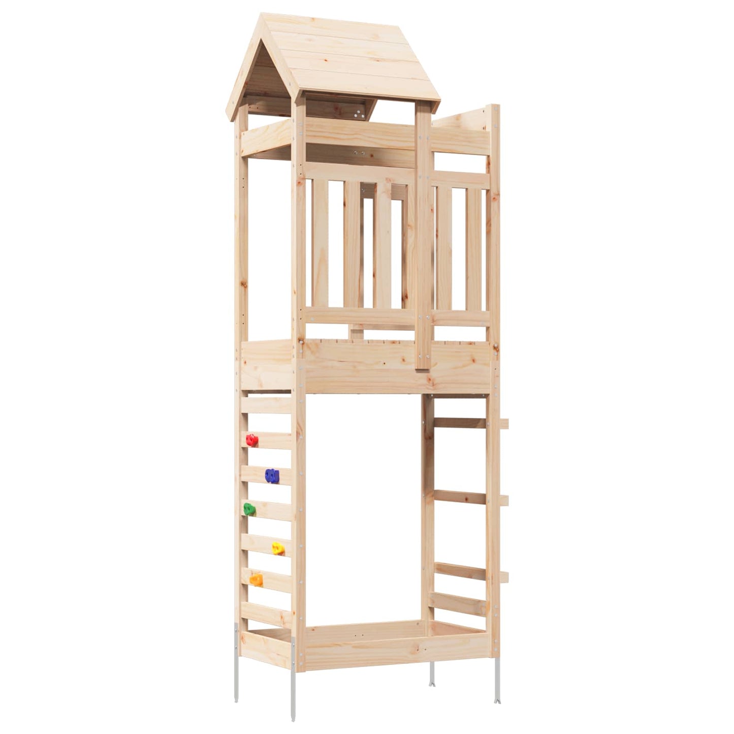 Play Tower Brown 52.5 x 85 x 238 cm Solid Pine Wood