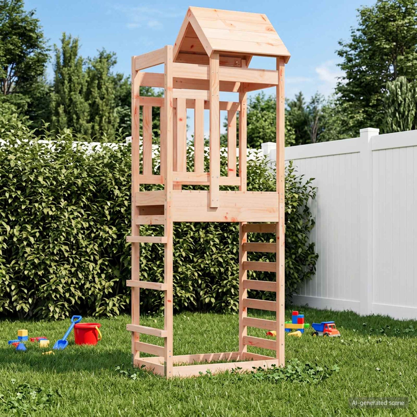 Play Tower Brown 52.5 x 85 x 238 cm Solid Douglas Wood