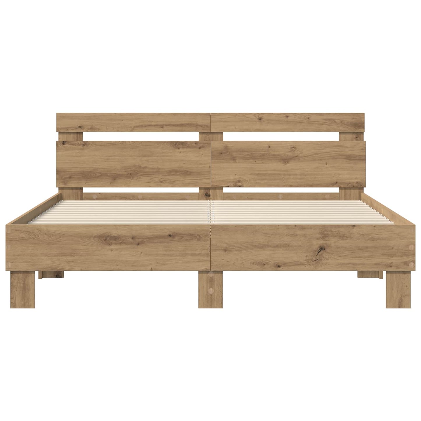Bed Frame Artisan Oak 160 x 200 cm Engineered Wood