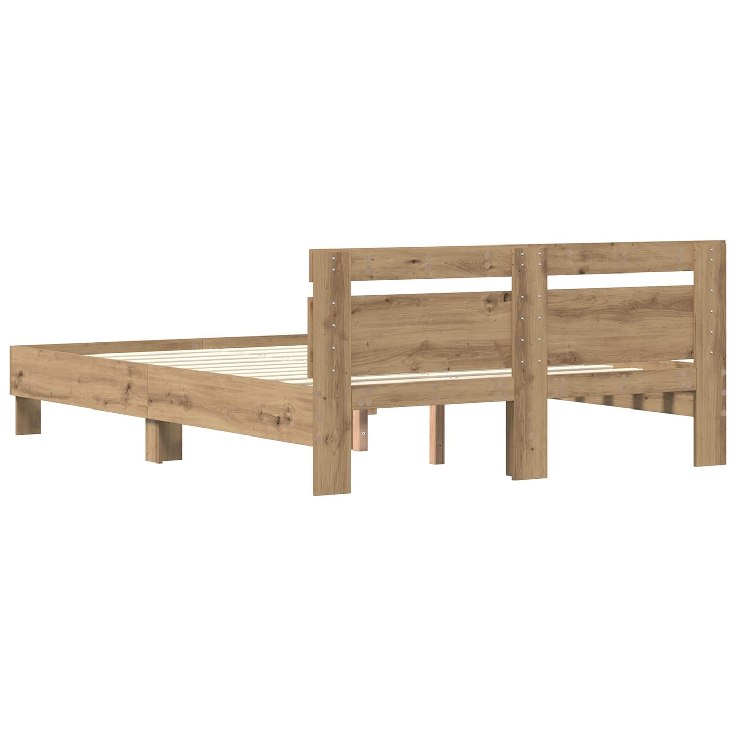 Bed Frame Artisan Oak 120 x 200 cm Engineered Wood