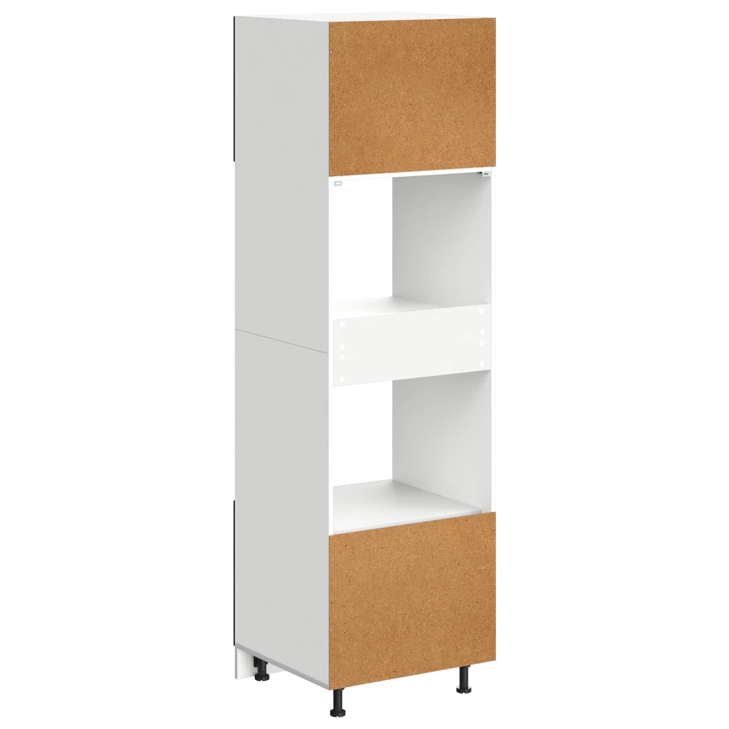 Kitchen Cabinet Black Oak 60 x 57 x 207 cm Engineered Wood