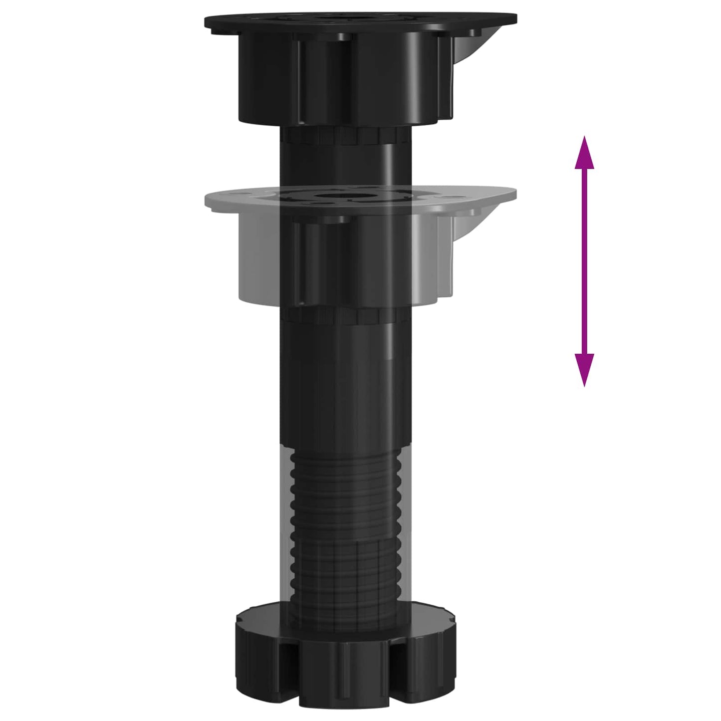 Kitchen Cabinet Black Oak 60 x 57 x 207 cm Engineered Wood