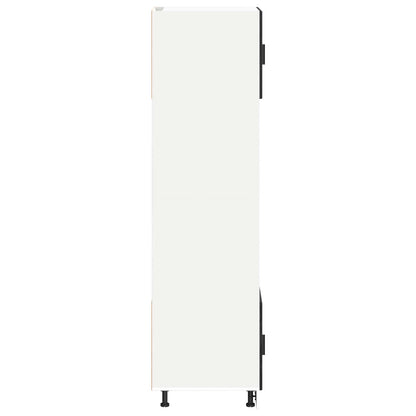 Kitchen Cabinet Black Oak 60 x 57 x 207 cm Engineered Wood