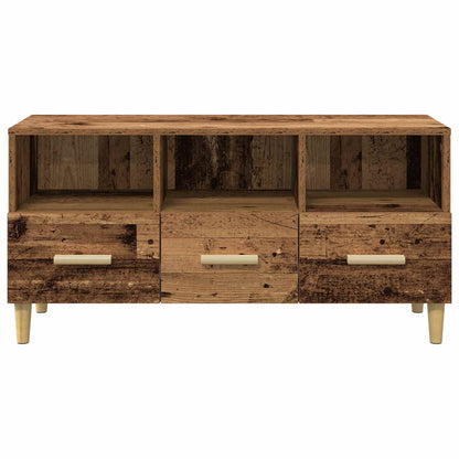 TV Cabinet Old Wood 102 x 36 x 50 cm Engineered Wood