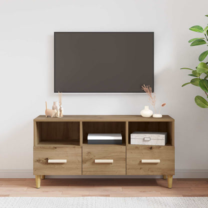 TV Cabinet Artisian Oak 102 x 36 x 50 cm Engineered Wood
