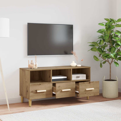 TV Cabinet Artisian Oak 102 x 36 x 50 cm Engineered Wood